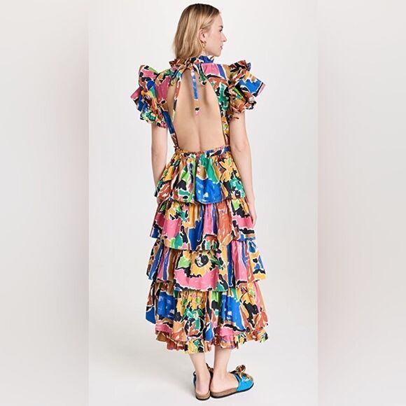 Love The Label
V Neck Ruffle Maxi Dress with Belt - Picture 7 of 8